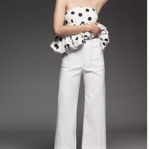 The Colette Magic Fabric Crop Wide-Leg Pants by Maeve